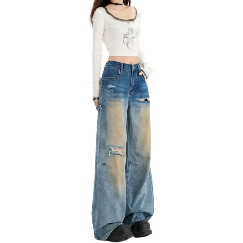 Concubine Zhu Jeans Women's Light Blue-1