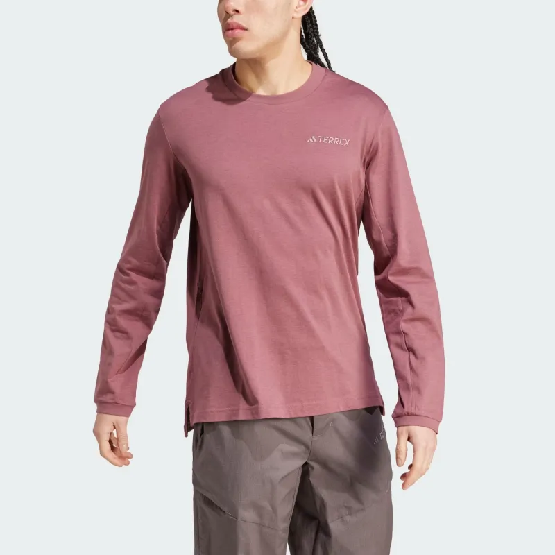 Adidas Terrex T-Shirts Men Burgundy-1