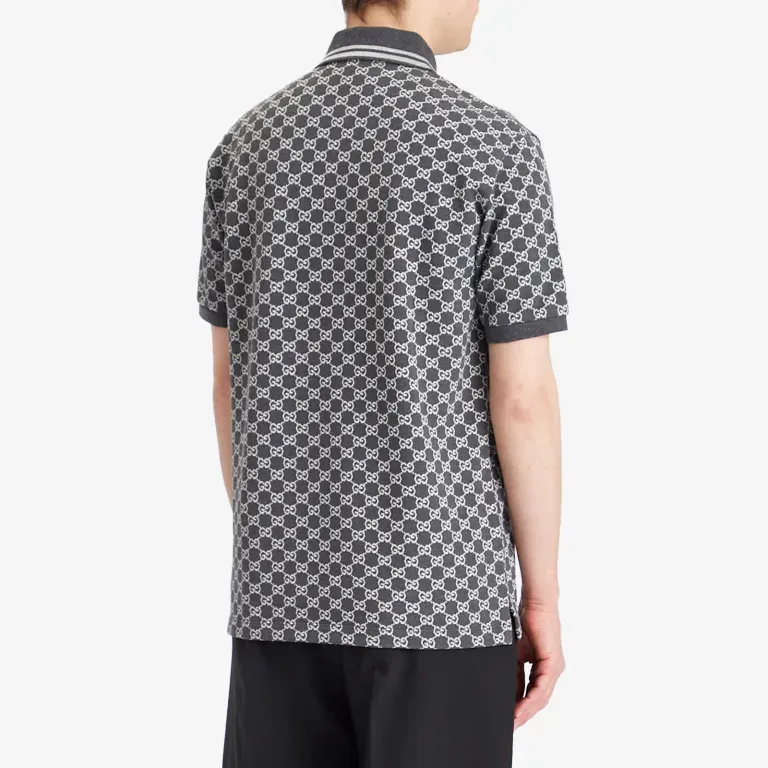 GUCCI SS25 Polo Shirt Men's Dark Gray-2