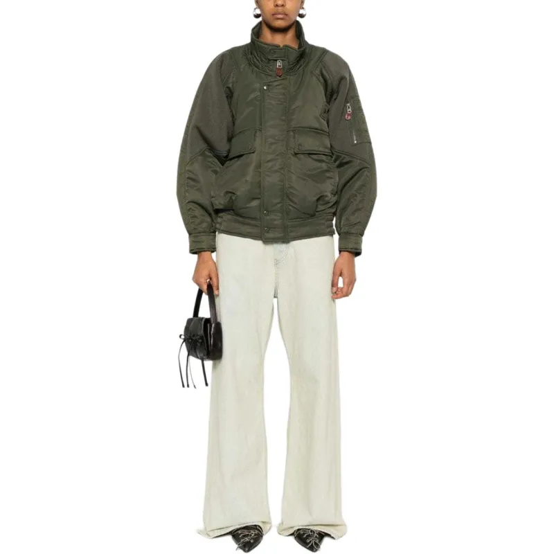R13 Ribbed panel Bomber Jacket-1
