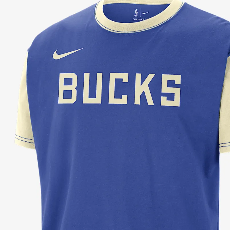 Nike Milwaukee Bucks Courtside City Edition Men's Nike Nba T Shirt-3