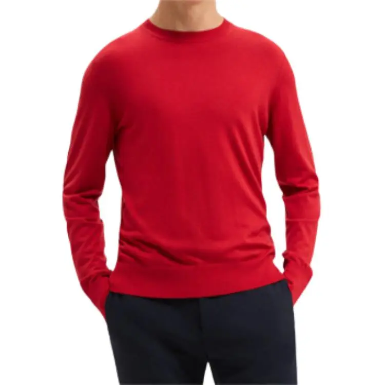 THEORY New Year Sweaters Men Starburst Red-2