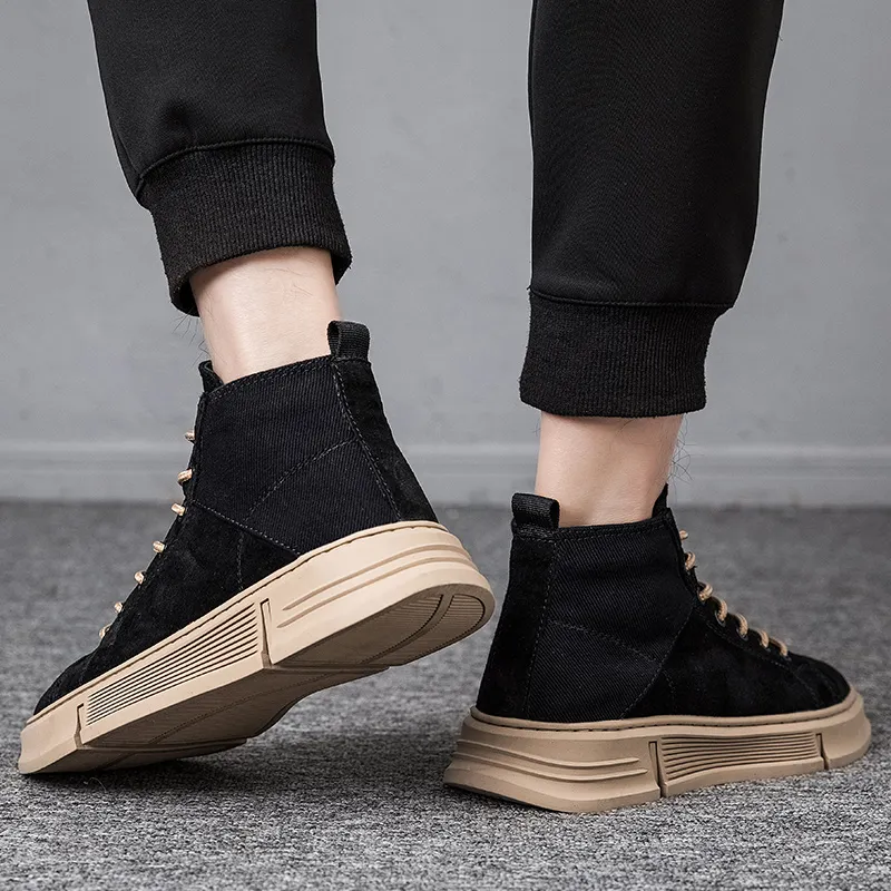 Swinsger Anti-Slip Wear-Resistant High-Top Skateboard Shoes Men's-3