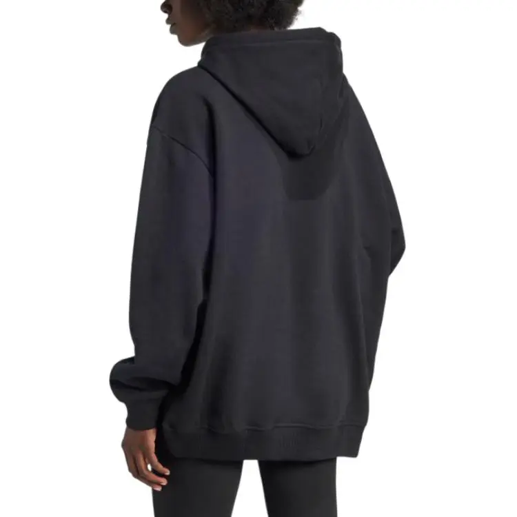 Adidas Essentials Loose French Terry Hoodie Black-2