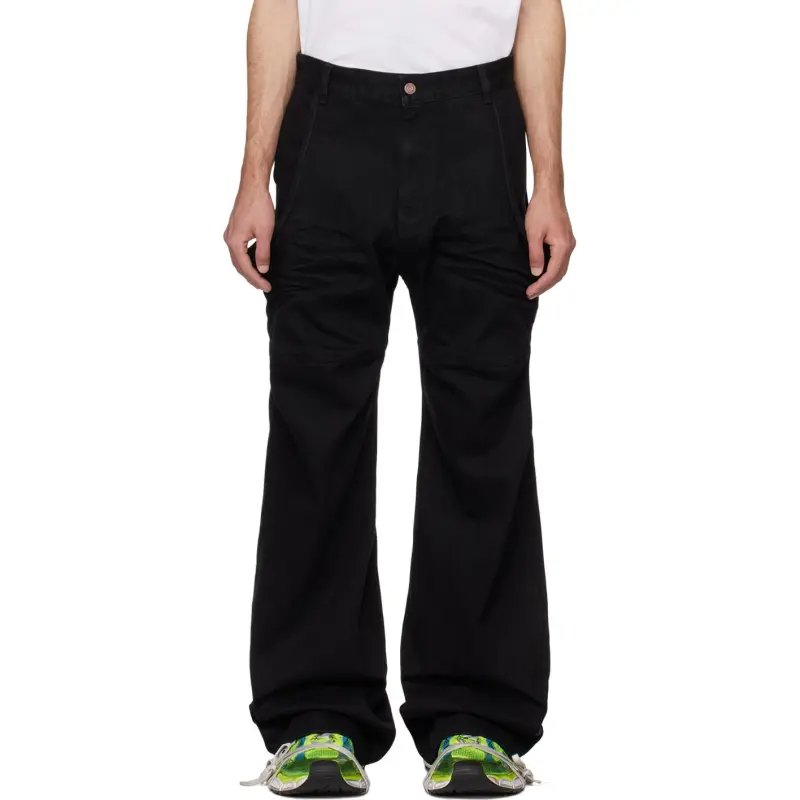WE11DONE SS24 Jeans Men's Black-4