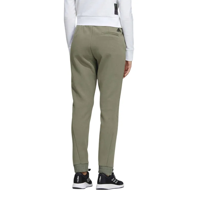 Adidas STYLE WARM PT Knitted Sweatpants Women's Green-4