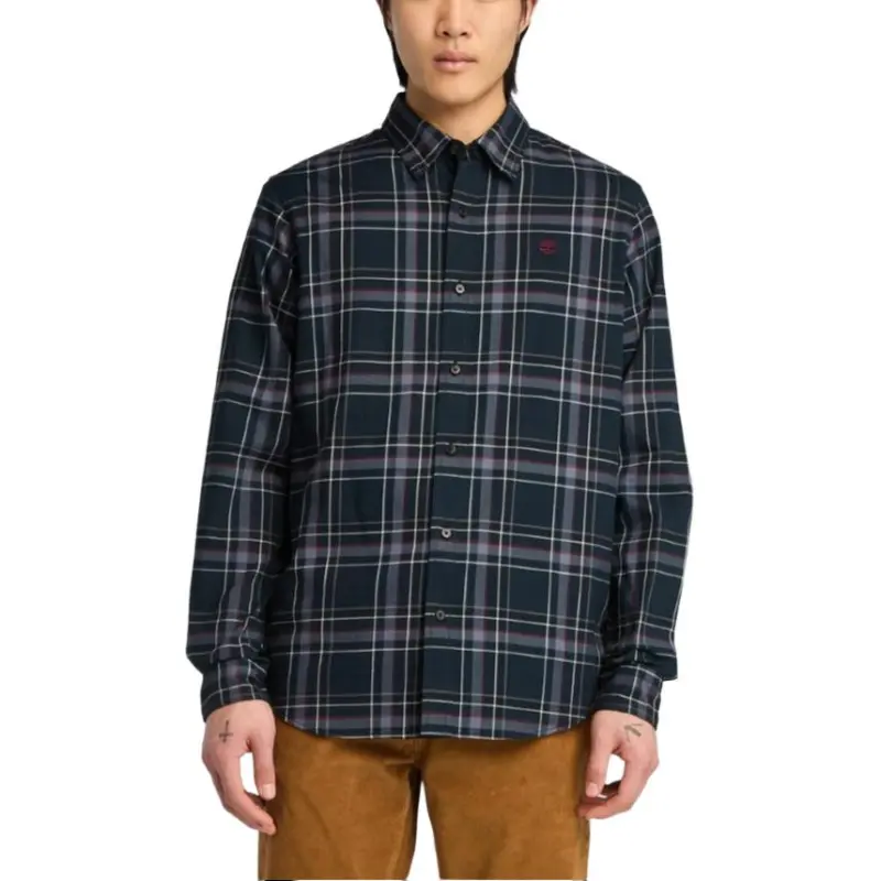 Timberland Shirt Men's Dark Blue Sapphire/Wheat-2