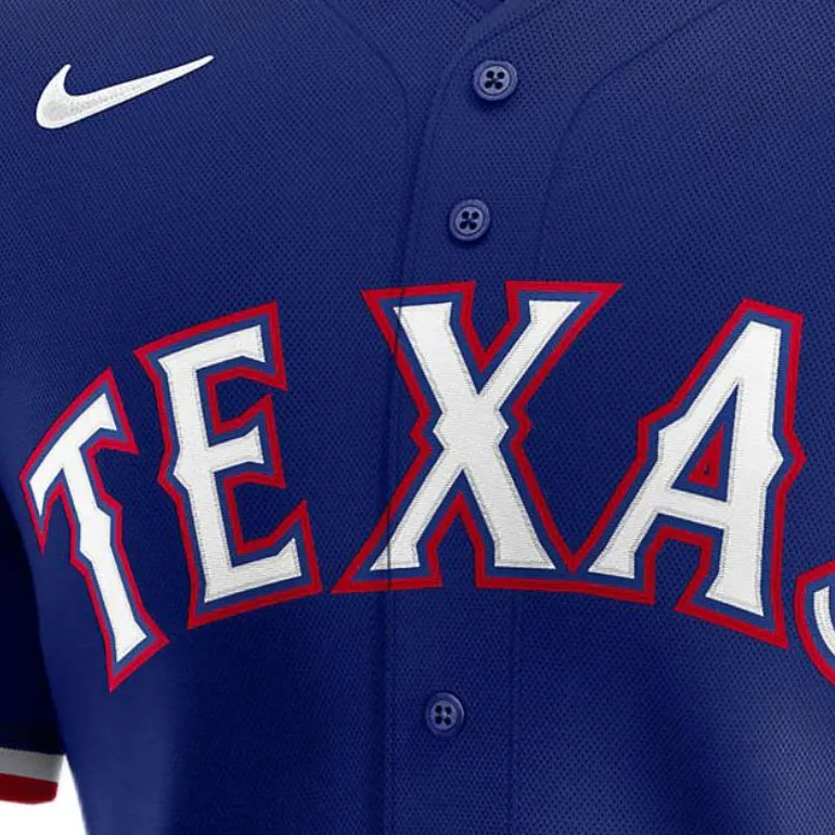 Nike Texas RangersDri-FIT ADV Baseball Jacket Men's Royal Blue-2