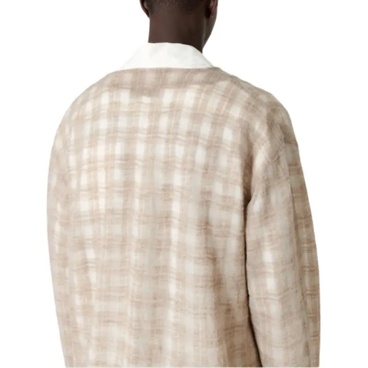 OUR LEGACY Checked Button Up Cardigan-4