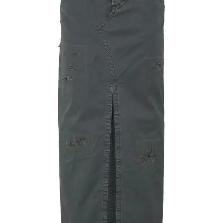 DSQUARED 2 Slit Detailed Distressed Maxi Skirt-2