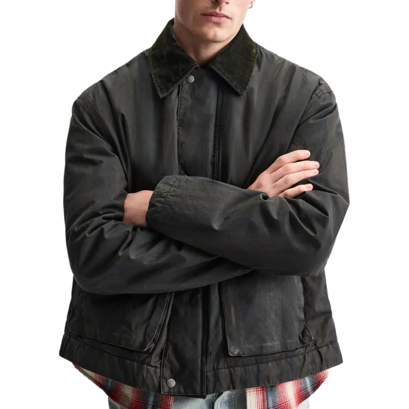 ZARA Jackets Men Black-6