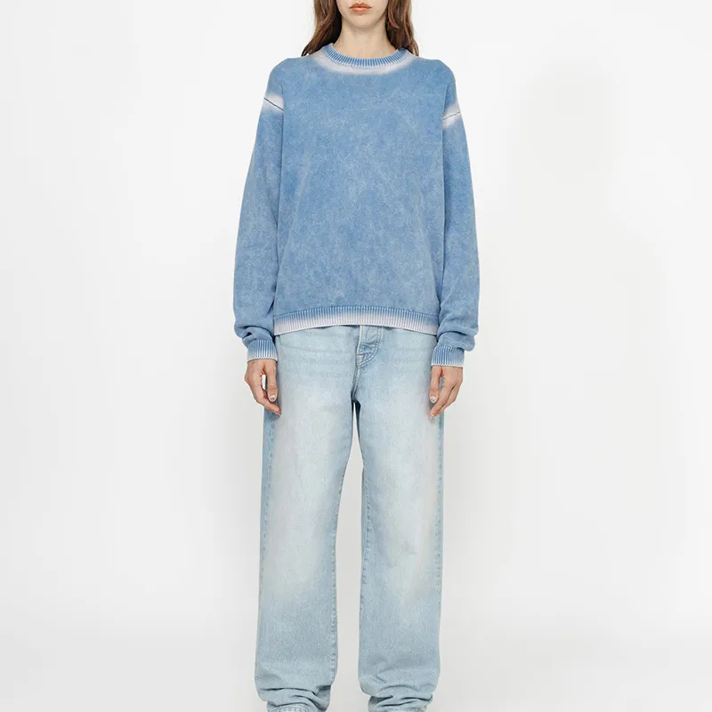 Stussy Faded Cotton Knit Crew-6