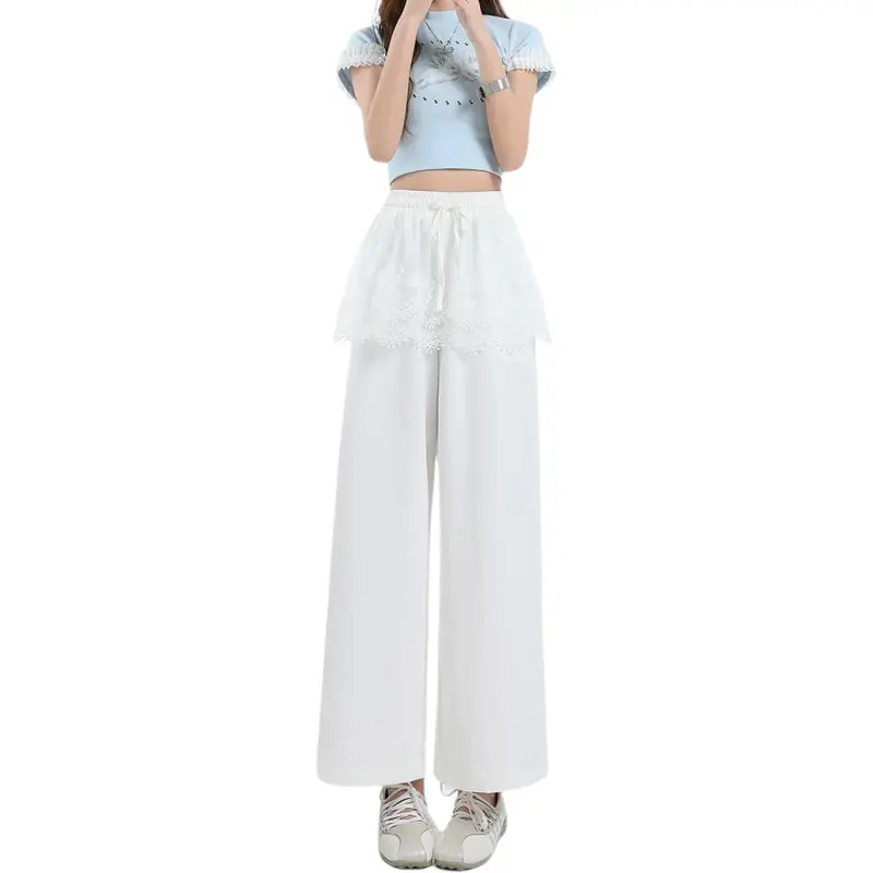 Concubine Zhu Casual Pants Women's White-2