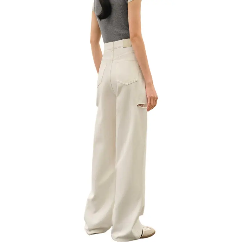 Orange Desire Casual Pants Women's White - Cloud Mist White-1