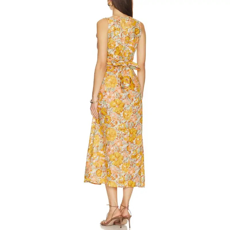 FAITHFULL THE BRAND Sleeveless Dress Women's Yellow-1