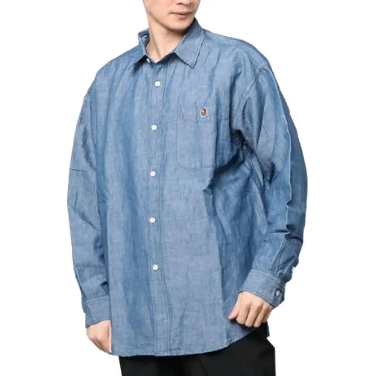 A BATHING APE Shirts Men Blue-1