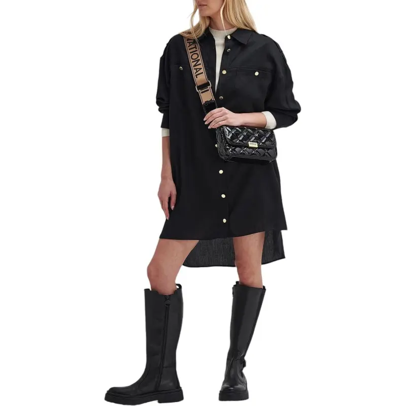 BARBOUR Long-Sleeved Dresses Women's Black-1