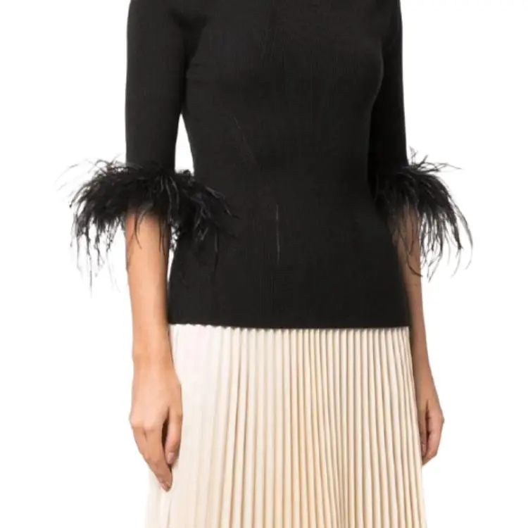 Lanvin FW21 Slim Fit Sweater Women's Black-4