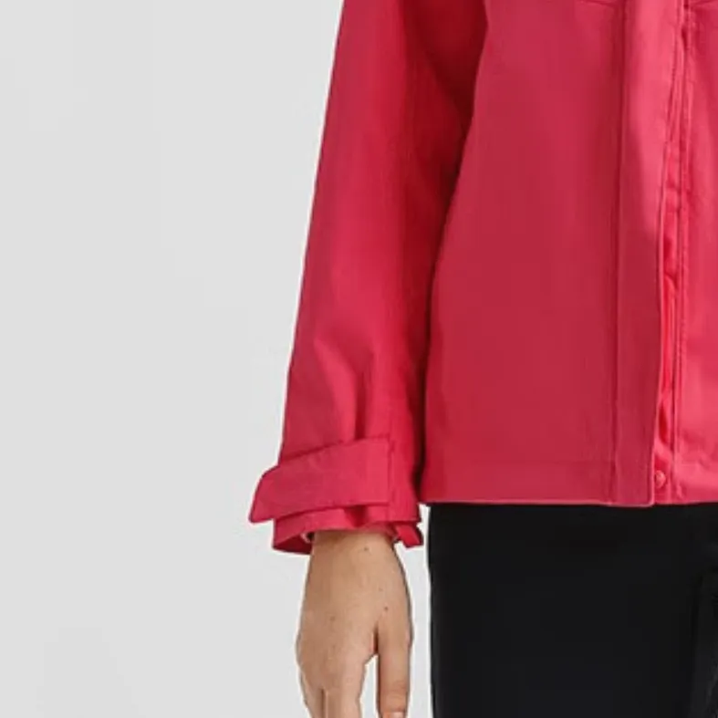 Jack Wolfskin FW23 Outdoor Hiking Windproof Thermal Windbreaker Jacket Women's Rose-4