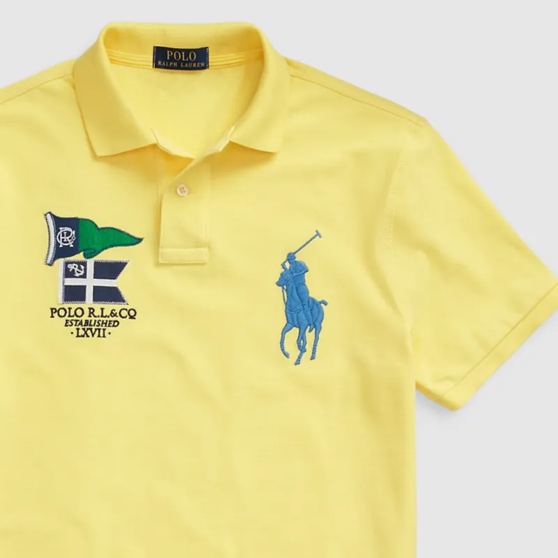 Polo Ralph Lauren SS22 Polo Shirt Men's Yellow-4