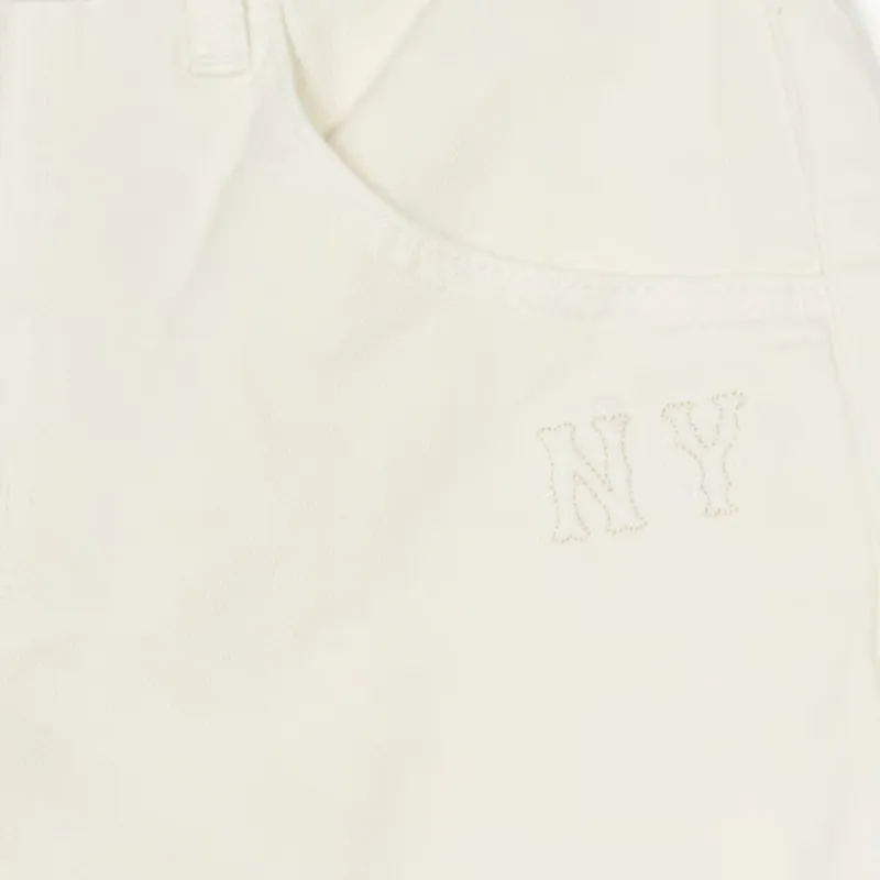 MLB New York Yankees Jeans Women's Cream-3