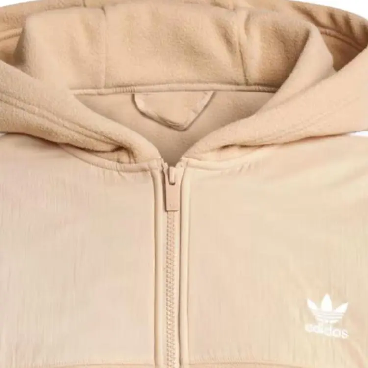 Adidas Originals Adicolor 3 Stripes Teddy Fleece Hoodie-1