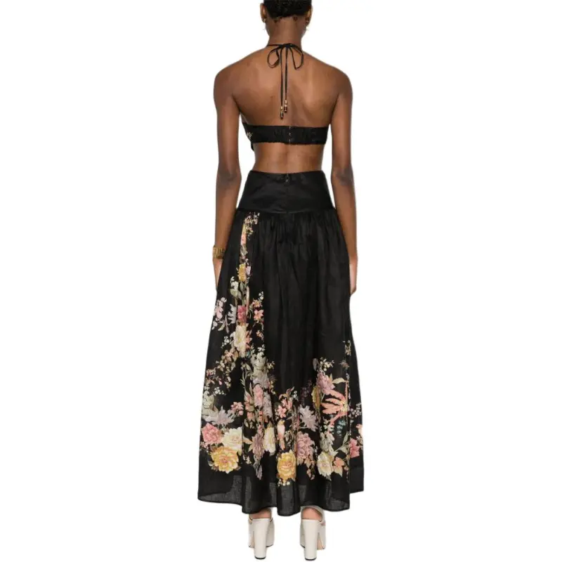Zimmermann Tallow Halter Sleeveless Dress-2