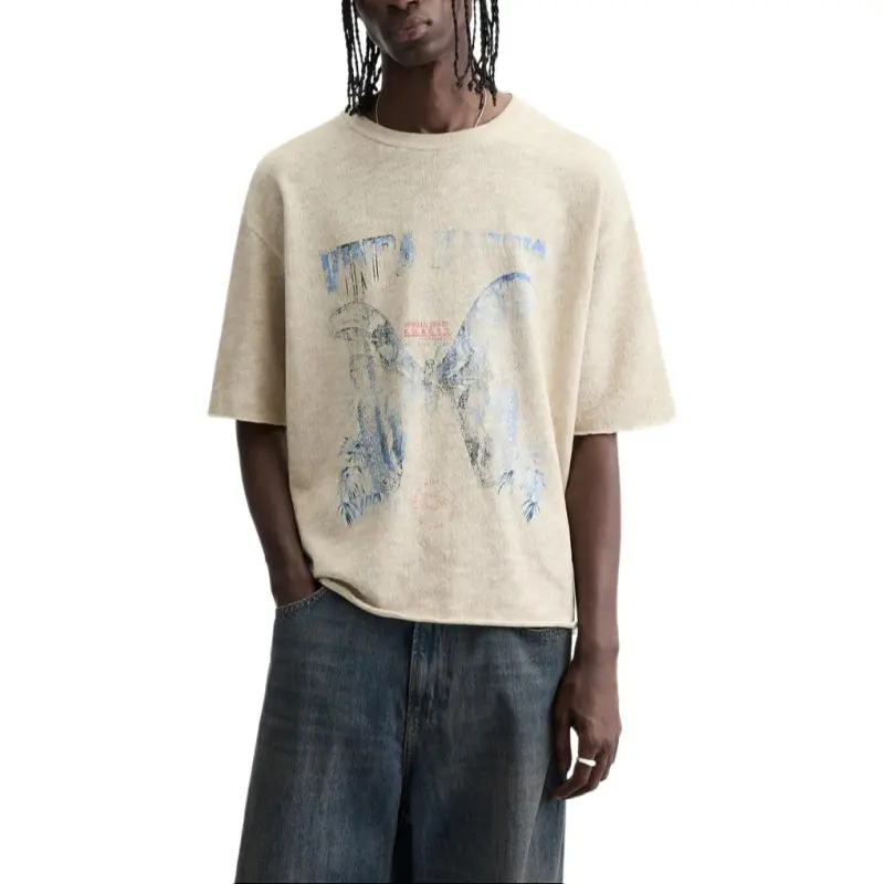 ZARA T Shirts Men White-2