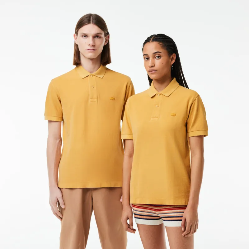LACOSTE Logo embroidered Cotton Polo Shirt-3