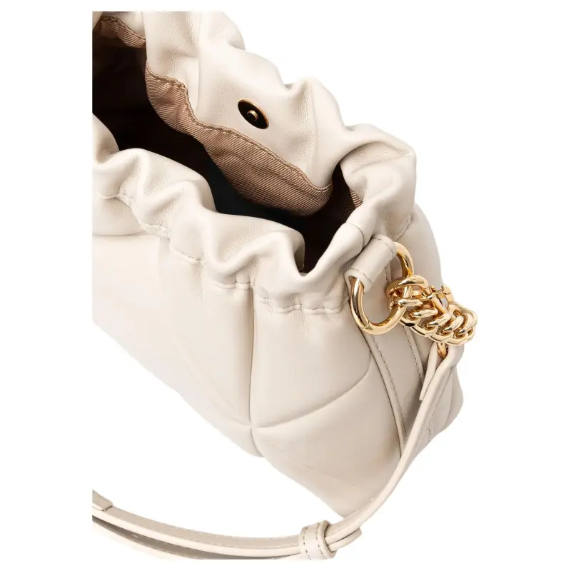 LOVE MOSCHINO Polyurethane Bucket Bags Crossbody Bag, Shoulder Bag Women's White-2