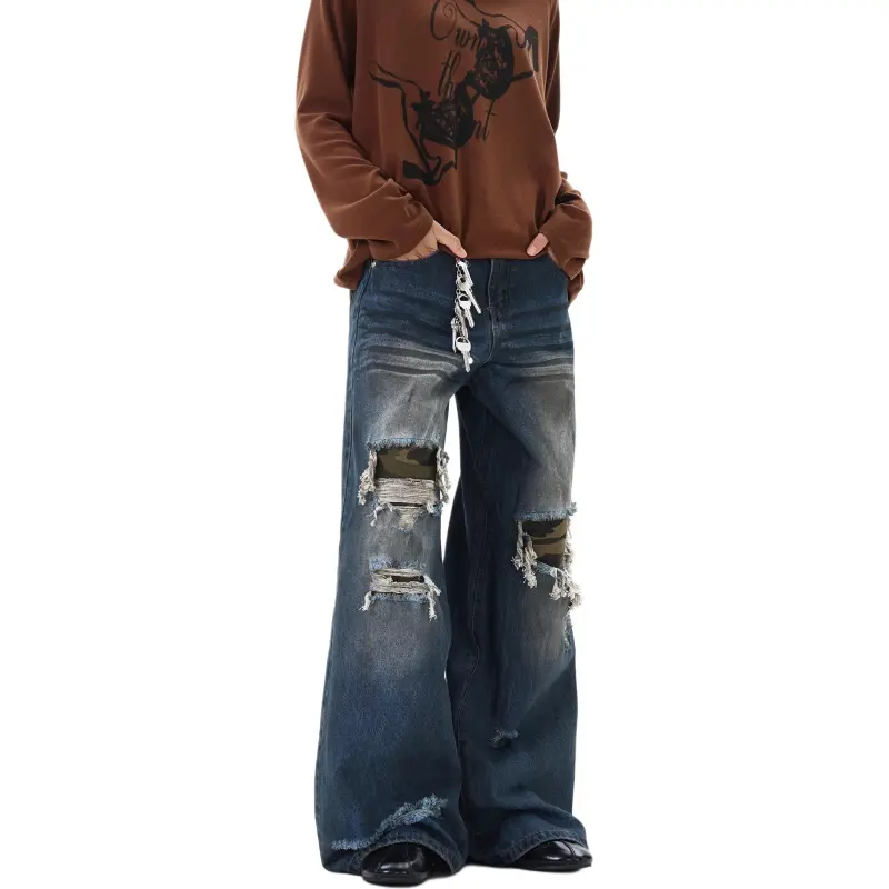 KVIV Jeans Men Vintage Blue -4