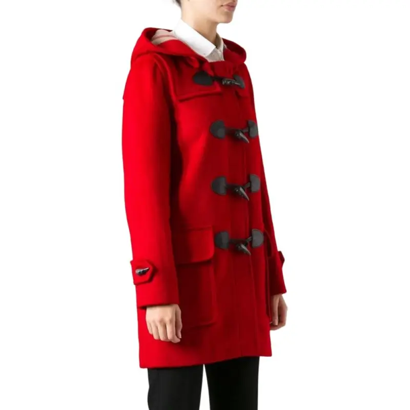Burberry Trench Coats Women's Red-3