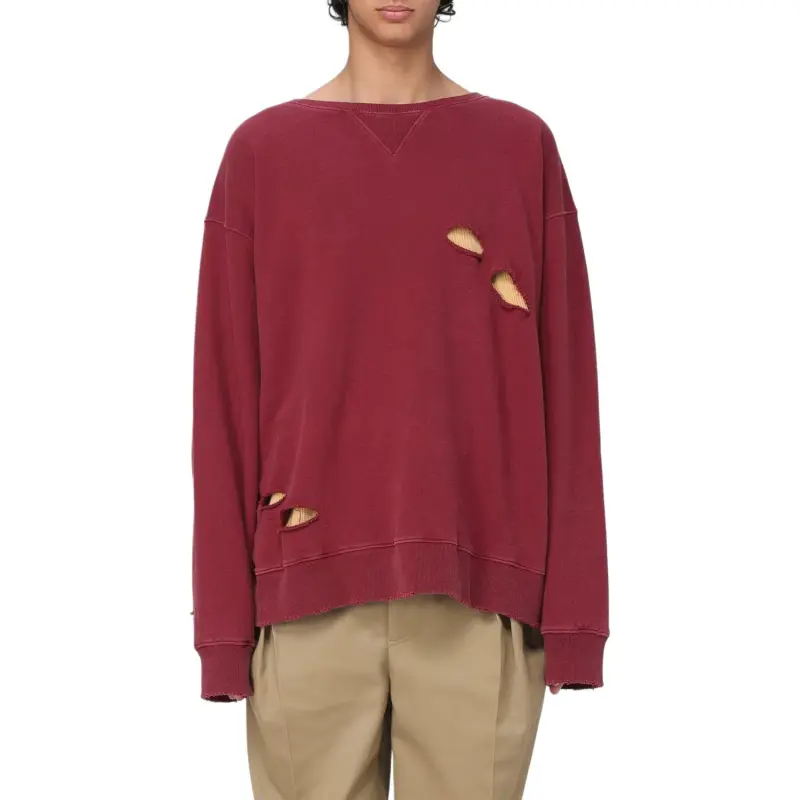 Maison Margiela Distressed Oversized Sweatshirt-4