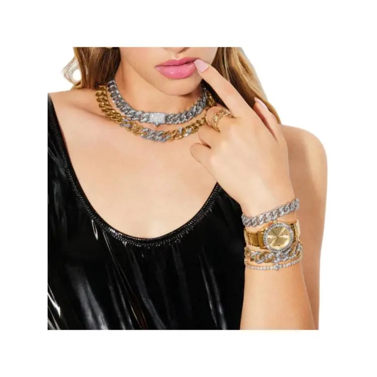 CHIARA FERRAGNI Cubic Zircon Bracelets Women's Gold-3
