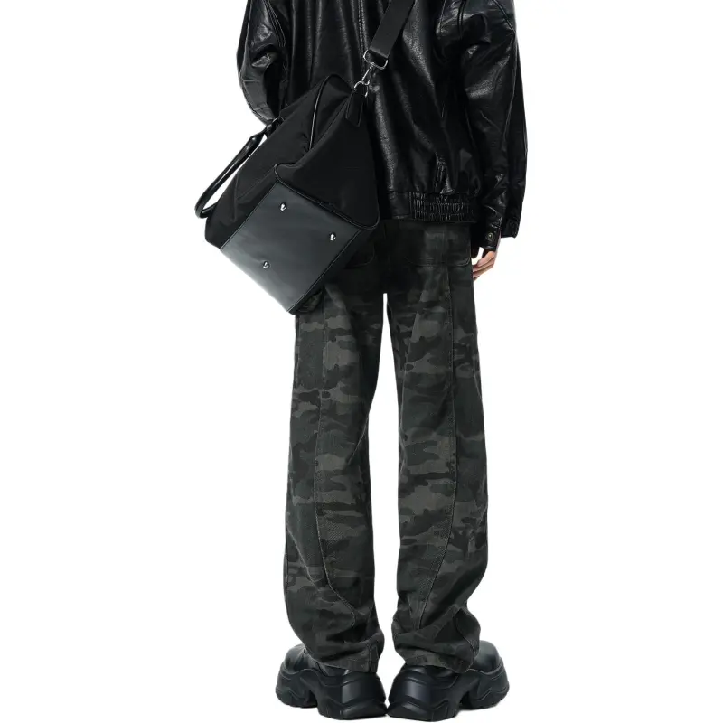 QOTRIOCK Casual Pants Men's Camouflage-1