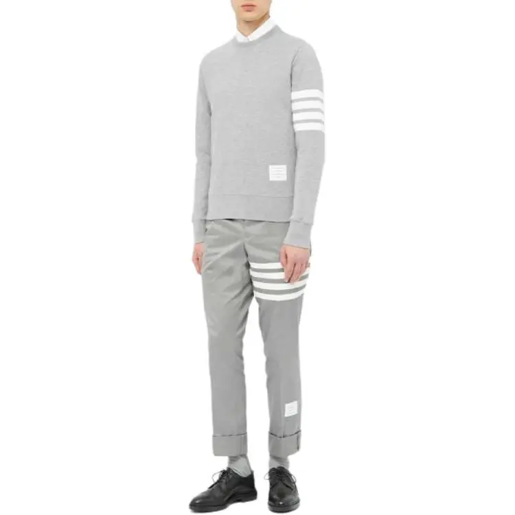 THOM BROWNE Engineered 4 Bar Crewneck Sweatshirt-2