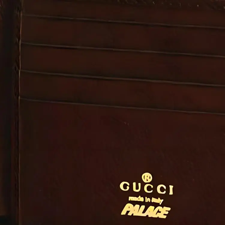 GUCCI PALACE Collaboration Gucci X Palace Collection Canvas Wallet Unisex Ebony-4