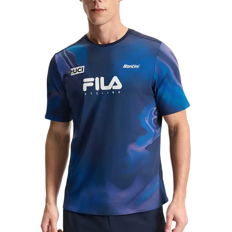 FILA CYCLING T Shirt Men's All Over Print ZA-1