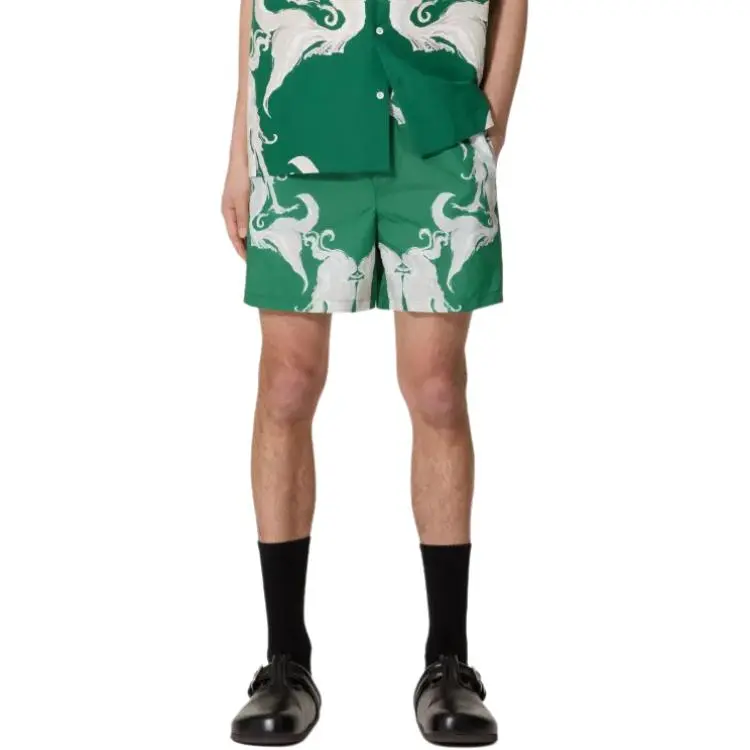 Valentino Abstract Printed Mid Rise Swim Shorts-2