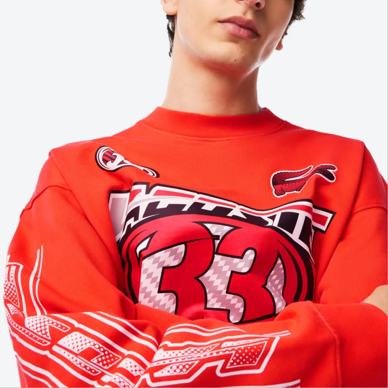 LACOSTE Sweatshirt Men's Orange-4