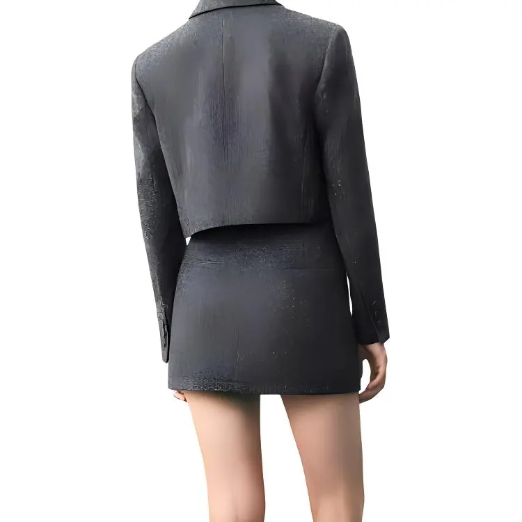 URBAN REVIVO Casual Short Skirts Women's Heather Gray-4