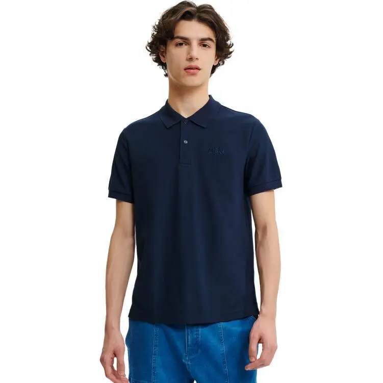 AIGLE DFT Polo Shirt Men's Imperial Dark Blue-2