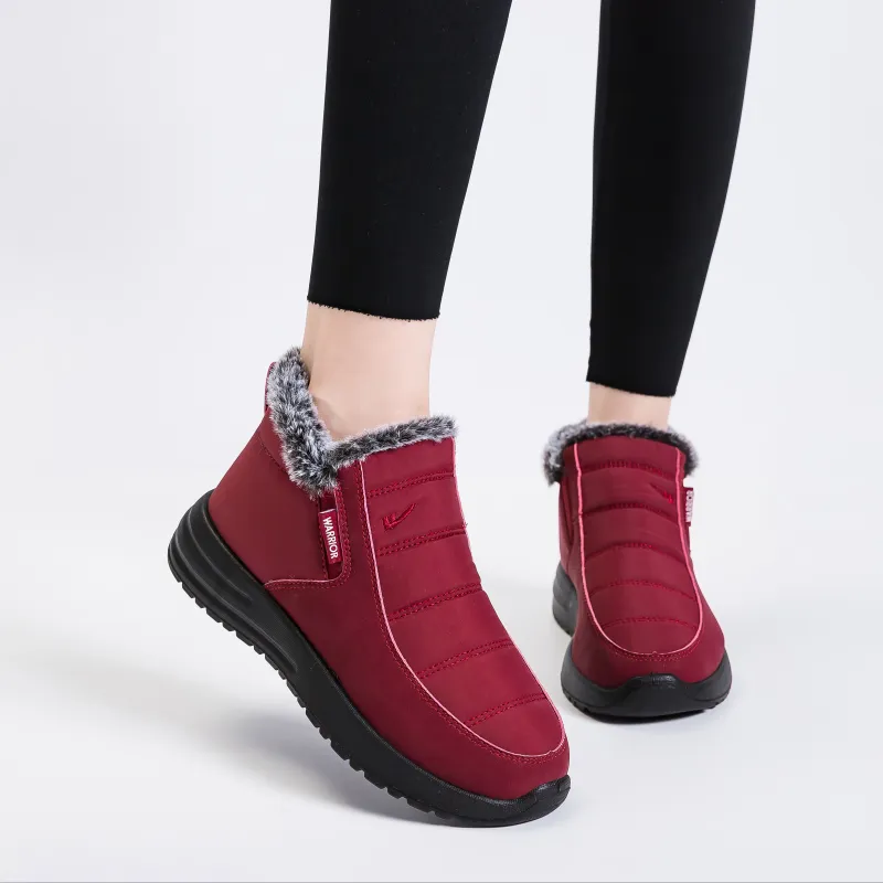 Warrior Warrior Warm Short Mid Calf Snow Boots Women's-5