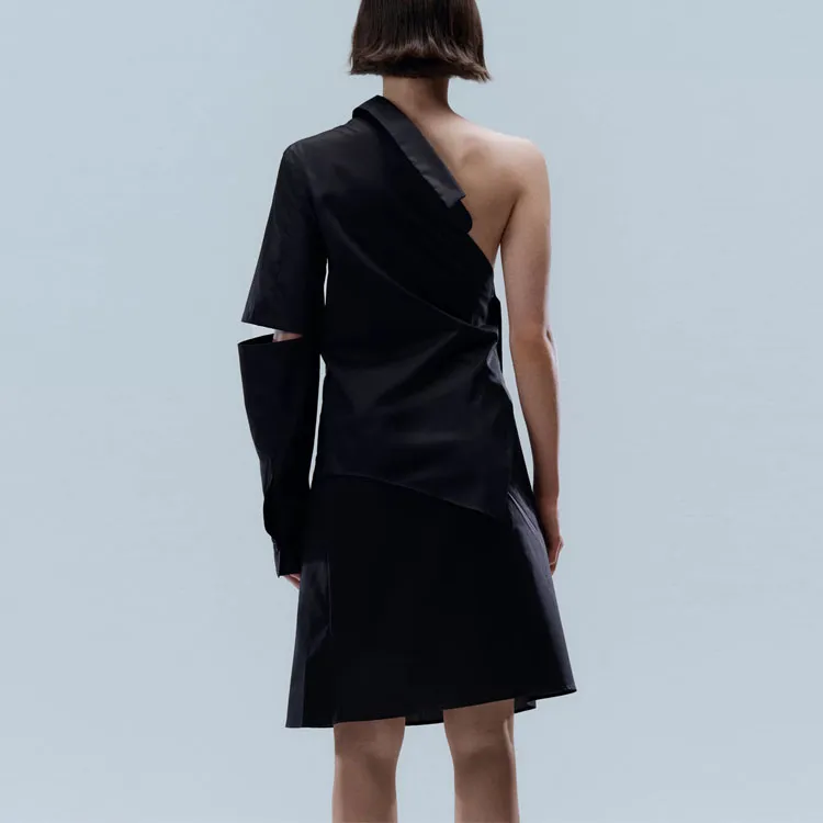 HUGO BOSS Long Sleeved Dresses Women's Black-2