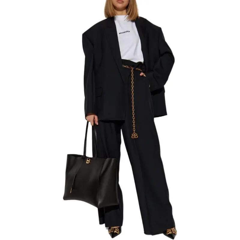 Balenciaga Wide Leg Trousers-2