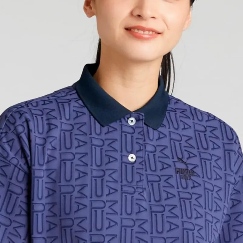 PUMA Polo Shirt Women's Dark Marine Blue-4