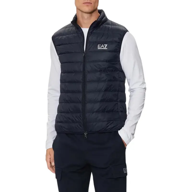 EMPORIO ARMANI Logo Printed Quilted Padded Gilet-3
