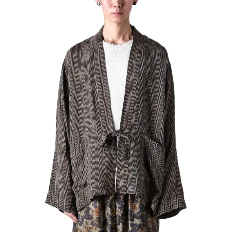 UMA WANG Tie Fastened V Neck Jacket-2