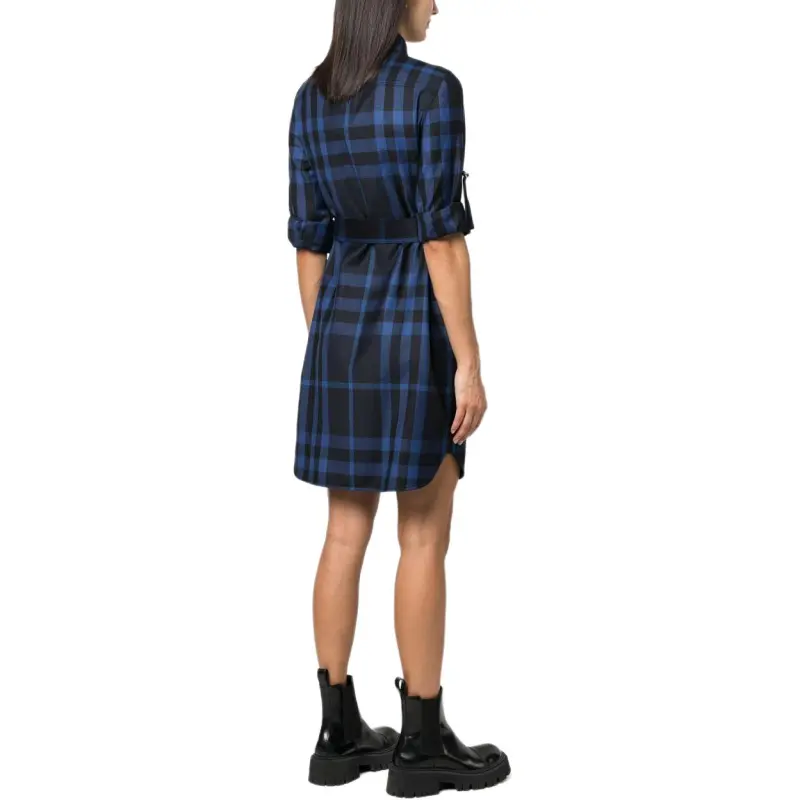 Burberry FW22 Long-Sleeved Dresses Women's Blue-3
