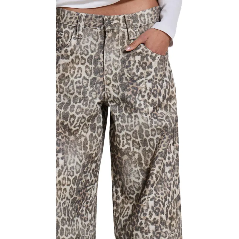 Jaded London Leopard Fade Colossus Jeans Women's Leopard Print-2
